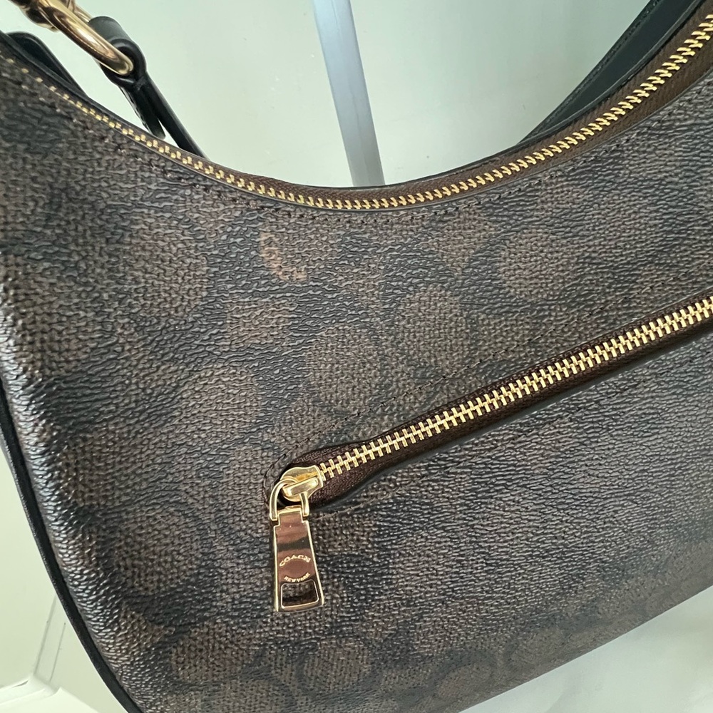 Coach Teri Hobo Bag in Signature Canvas - Picture 4 of 10